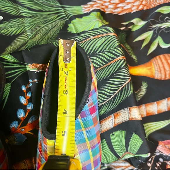 Women’s LL.Bean Preppy Plaid Rubber Grip Sole Mini Wellie Garden Clogs 8 - Picture 8 of 8